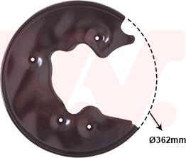 Van Wezel 0327373 - Protectie stropire,disc frana aaoparts.ro