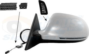 Van Wezel 0378807 - Oglinda exterioara aaoparts.ro