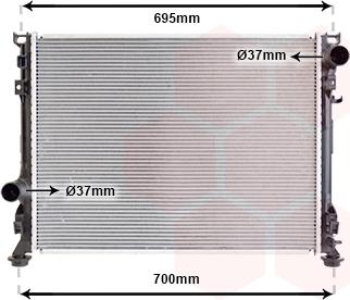 Van Wezel 07002097 - Radiator, racire motor aaoparts.ro