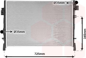 Van Wezel 07002105 - Radiator, racire motor aaoparts.ro