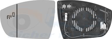 Van Wezel 1966835 - Sticla oglinda, oglinda retrovizoare exterioara aaoparts.ro