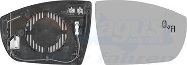 Van Wezel 1966836 - Sticla oglinda, oglinda retrovizoare exterioara aaoparts.ro