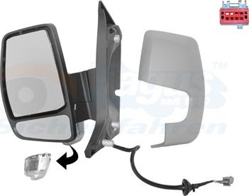 Van Wezel 1987807 - Oglinda exterioara aaoparts.ro