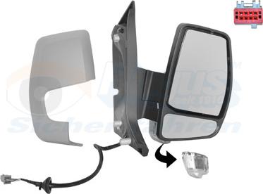 Van Wezel 1987828 - Oglinda exterioara aaoparts.ro