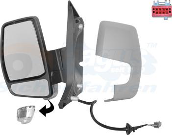 Van Wezel 1987827 - Oglinda exterioara aaoparts.ro