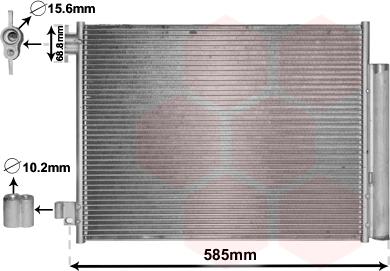 Van Wezel 15005011 - Condensator, climatizare aaoparts.ro