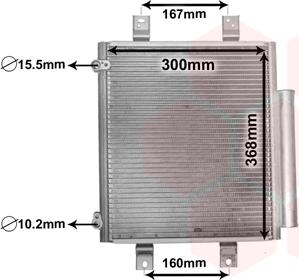 Van Wezel 11005075 - Condensator, climatizare aaoparts.ro