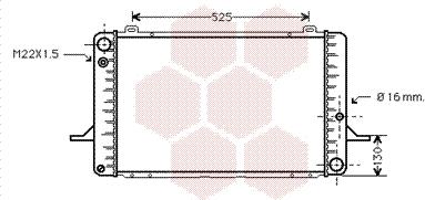 Van Wezel 18002050 - Radiator, racire motor aaoparts.ro