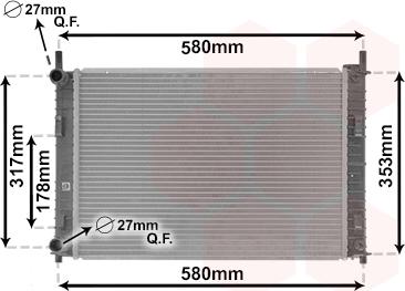 Van Wezel 18002324 - Radiator, racire motor aaoparts.ro