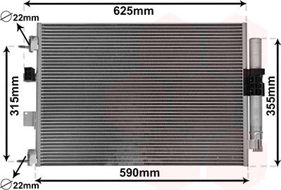 Van Wezel 18015709 - Condensator, climatizare aaoparts.ro