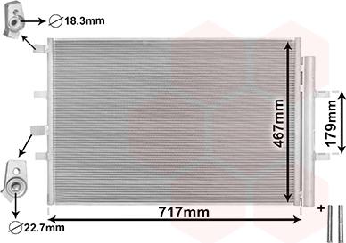 Van Wezel 18015703 - Condensator, climatizare aaoparts.ro
