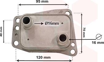 Van Wezel 18013719 - Radiator ulei, ulei motor aaoparts.ro