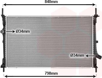 Van Wezel 18012729 - Radiator, racire motor aaoparts.ro