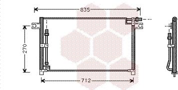 Van Wezel 13005185 - Condensator, climatizare aaoparts.ro