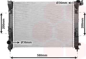 Van Wezel 13012714 - Radiator, racire motor aaoparts.ro