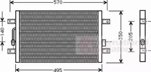 Van Wezel 17005240 - Condensator, climatizare aaoparts.ro