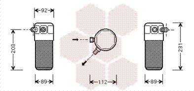 Van Wezel 1700D105 - Uscator,aer conditionat aaoparts.ro