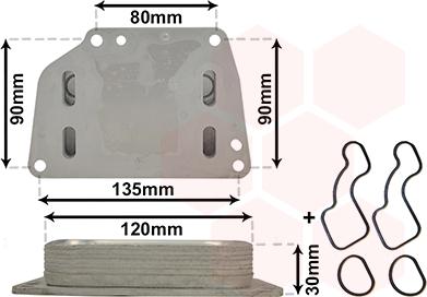 Van Wezel 17013705 - Radiator ulei, ulei motor aaoparts.ro