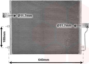 Van Wezel 81005082 - Condensator, climatizare aaoparts.ro