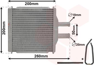 Van Wezel 81006088 - Schimbator caldura, incalzire habitaclu aaoparts.ro