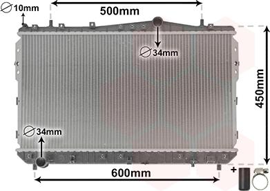Van Wezel 81002073 - Radiator, racire motor aaoparts.ro