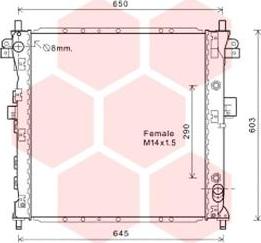 Van Wezel 81002131 - Radiator, racire motor aaoparts.ro