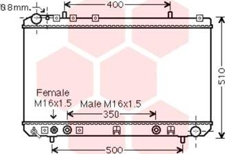 Van Wezel 81002138 - Radiator, racire motor aaoparts.ro
