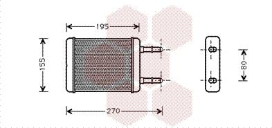 Van Wezel 82006064 - Schimbator caldura, incalzire habitaclu aaoparts.ro