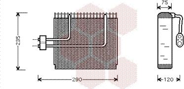 Van Wezel 8200V002 - Evaporator,aer conditionat aaoparts.ro