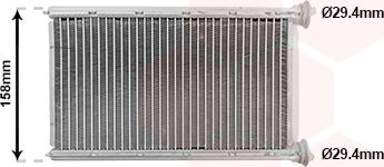 Van Wezel 30016707 - Schimbator caldura, incalzire habitaclu aaoparts.ro