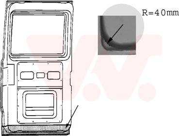 Van Wezel 3070249 - Portiera spate aaoparts.ro