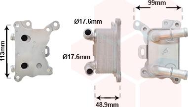 Van Wezel 33013702 - Radiator ulei, ulei motor aaoparts.ro