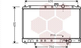Van Wezel 32002064 - Radiator, racire motor aaoparts.ro