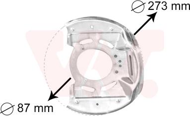 Van Wezel 3763371 - Protectie stropire,disc frana aaoparts.ro
