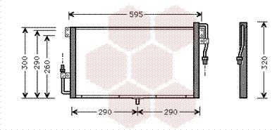 Van Wezel 37005268 - Condensator, climatizare aaoparts.ro