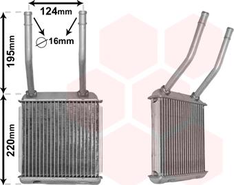 Van Wezel 37006132 - Schimbator caldura, incalzire habitaclu aaoparts.ro