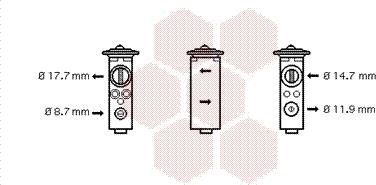 Van Wezel 37001375 - Supapa expansiune, clima aaoparts.ro