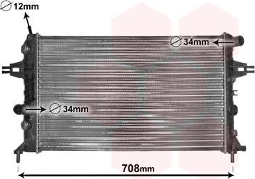 Van Wezel 37002254 - Radiator, racire motor aaoparts.ro
