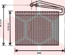 Van Wezel 3700V400 - Evaporator,aer conditionat aaoparts.ro