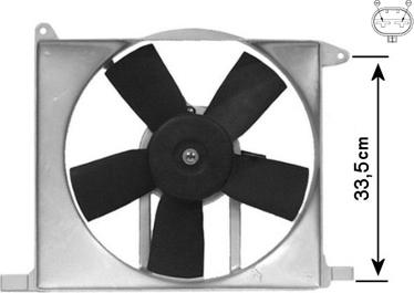 Van Wezel 3734746 - Ventilator, radiator aaoparts.ro