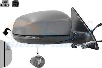 Van Wezel 2128828 - Oglinda exterioara aaoparts.ro