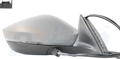 Van Wezel 7638808 - Oglinda exterioara aaoparts.ro