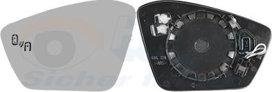 Van Wezel 7638835 - Sticla oglinda, oglinda retrovizoare exterioara aaoparts.ro