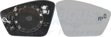 Van Wezel 7638836 - Sticla oglinda, oglinda retrovizoare exterioara aaoparts.ro