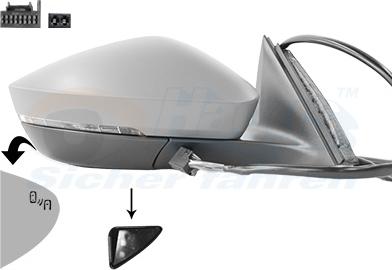 Van Wezel 7638826 - Oglinda exterioara aaoparts.ro