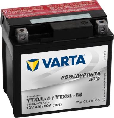 Varta 504012003A514 - Baterie de pornire aaoparts.ro