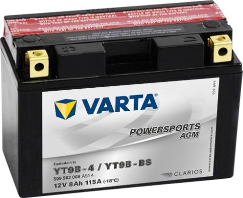Varta 508902012I314 - Baterie de pornire aaoparts.ro