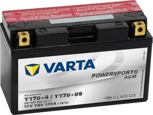 Varta 507901012I314 - Baterie de pornire aaoparts.ro