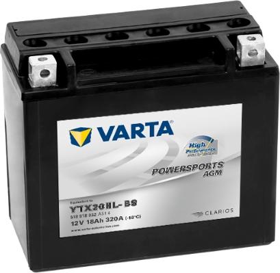 Varta 518918032A514 - Baterie de pornire aaoparts.ro