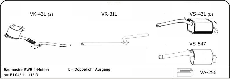 VEGAZ VW176 - Sistem de esapament aaoparts.ro